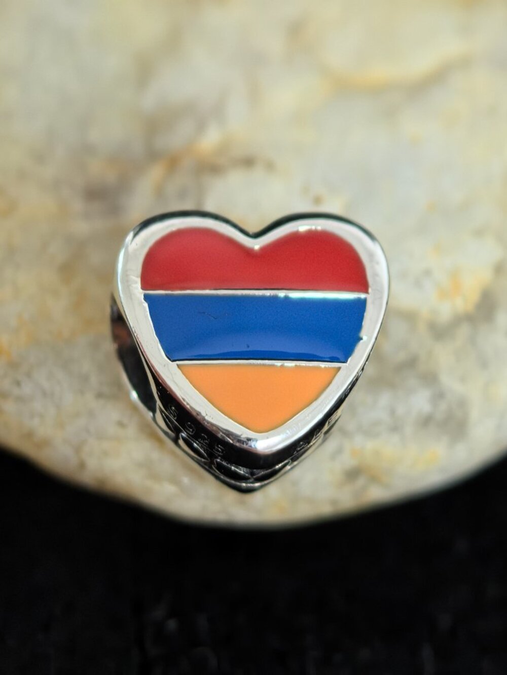 Pandora Armenia Exclusive Travel Heart Charm, S925 Silver Jewelry (Women's)
